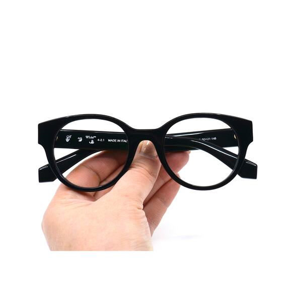 NEW! OFF-WHITE STYLE-2 OERJ002 BLACK AUTHENTIC EYEGLASSES FRAME - Picture 10 of 11